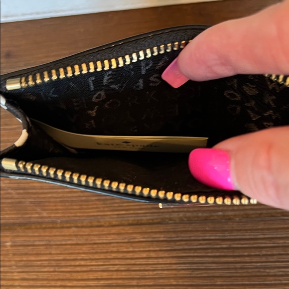 Kate Spade Laurel Way printed musical dot card holder - Picture 6 of 7